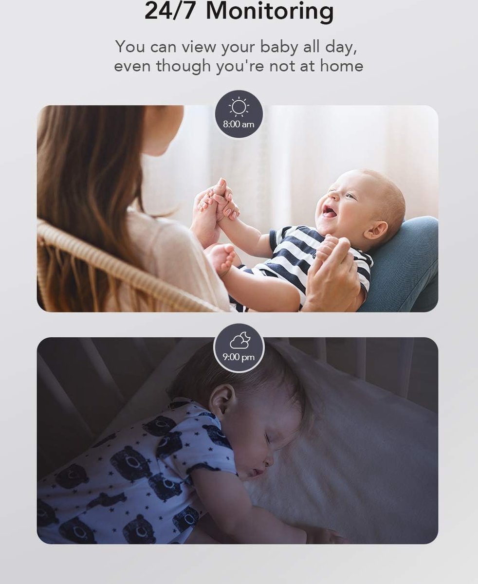 Babyfoon met Camera Slaapkamer Monitor
