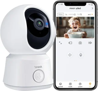 Babyfoon met camera - video monitor - wit