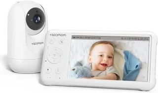 Babyfoon met camera - videobabyfoon monitor - wit