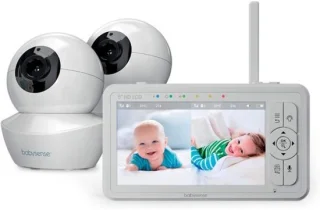 Babyfoon met camera - videomonitor - wit