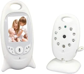 Babyfoon met camera - videomonitor - wit