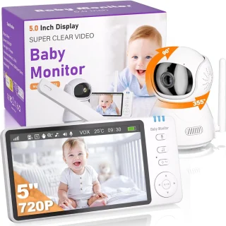 Babyfoon Met Camera Wifi HD 355° Rotatie Tweerichtingscommunicatie