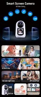 Babyfoon met Camera WiFi - Tweeweg Video & Audio Baby Monitor