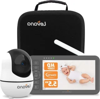 Babyfoon met camera, wit