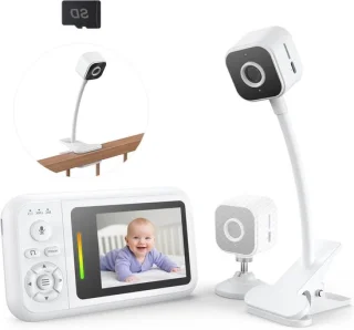 Babyfoon met camera - wit