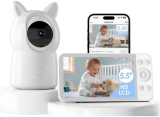 Babyfoon met camera - wit