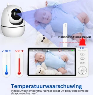 Babyfoon met camera - wit