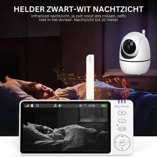 Babyfoon met camera - wit