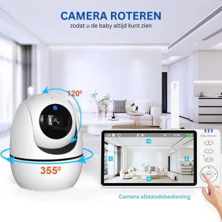 Babyfoon met camera - wit