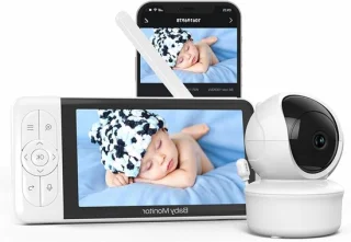 Babyfoon met camera, wit