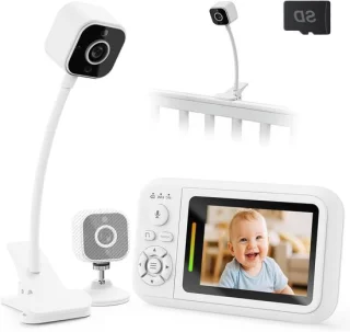 Babyfoon met camera - wit