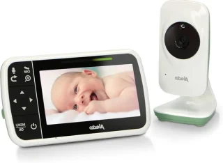 Babyfoon met camera - wit/groen