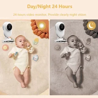 Babyfoon met camera - witte binnencamera