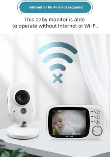 Babyfoon met Camera Wit/Zwart