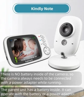 Babyfoon met Camera Wit/Zwart