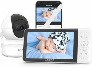 Babyfoon met dubbele camera en app