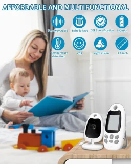 Babyfoon Monitor met Camera en Scherm - Draagbaar met Tweerichtingscommunicatie