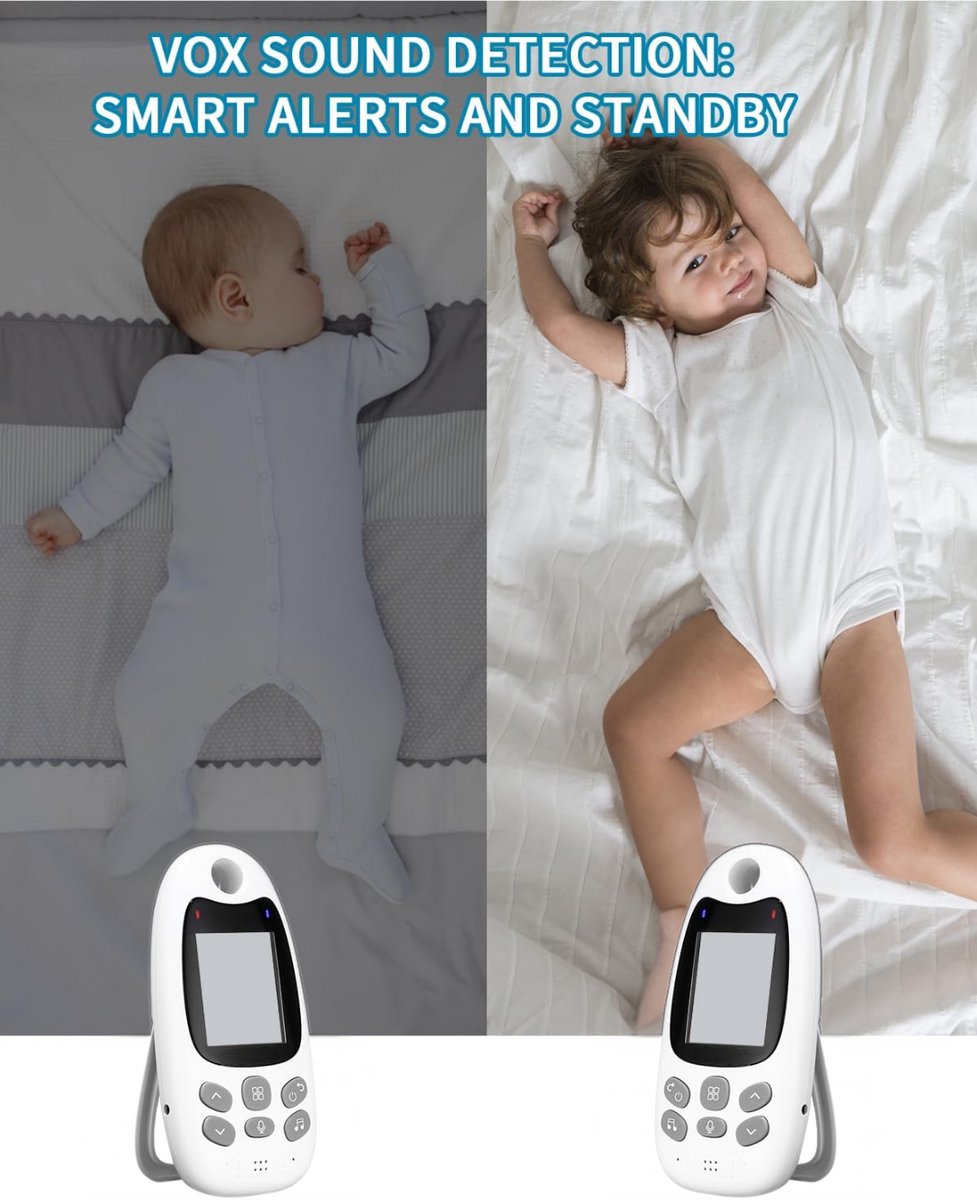 Babyfoon Monitor met Camera en Scherm - Draagbaar met Tweerichtingscommunicatie