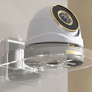 Babyfoon Plank - Baby Monitor Beugel - Babykamer Organiseren - Huurvriendelijke Montage - 12x9.5 cm - Wit