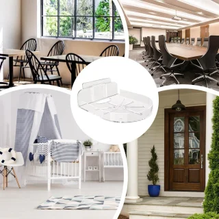 Babyfoon Plank - Monitor Houder - Babykamer Organiseren - Zelfklevende Montage - 12 x 9.5 cm - Wit