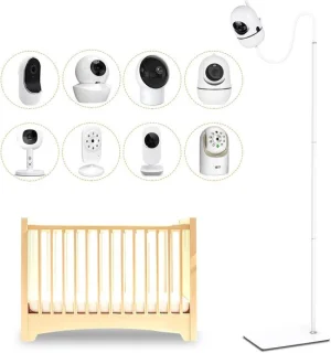 Babyfoon standaard - Babycamera houder - Kind in de gaten - Verstelbare hoogte - Tot 175 cm - Wit