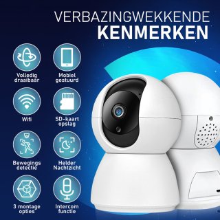 Babyfoon Ultra HD met Camera en App
