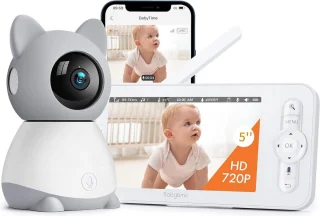 Babyfoon Video 5 Inch 3MP Pan/Tilt Camera