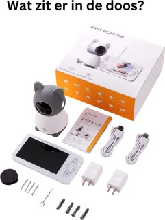 Babyfoon Video 5 Inch 3MP Pan/Tilt Camera