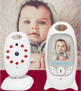 Babyfoon video draagbare monitor wit