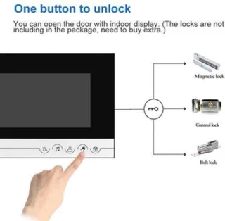 Babyfoon video-intercom – 2 monitoren 7 inch