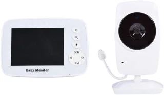Babyfoon videomonitor 3.2 inch wit
