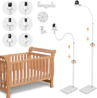 Babyfoon vloerstandaard houder, in hoogte verstelbaar 90-170 cm - ShopVlot
