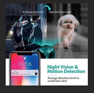 Babyfoon WiFi Beveiligingscamera 1080P HD Binnen Compact - NL