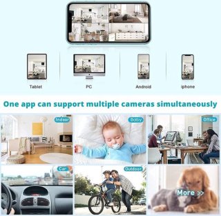 Babyfoon WiFi Beveiligingscamera 1080P HD Binnen Compact - NL