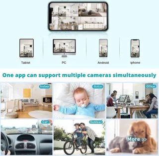 Babyfoon WiFi Beveiligingscamera 1080P HD Binnen Compact - NL