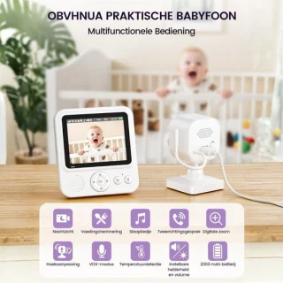 Rust zonder apps: overzichtelijke video-babyfoon met 2,8" scherm