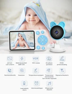Babyfooncamera blauw