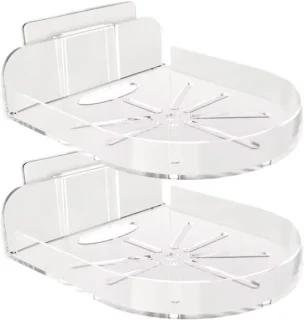 Babyfoonhouder 2 stuks wit