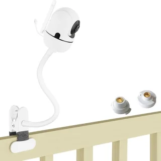 Babyfoonhouder camera arm wit