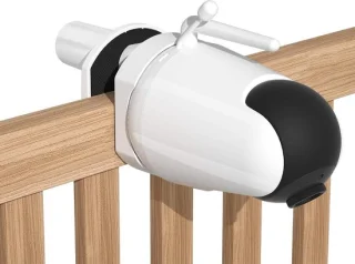 Babyfoonhouder camera clip wit