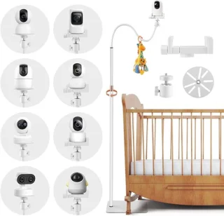 Babyfoonhouder camera standaard zilver