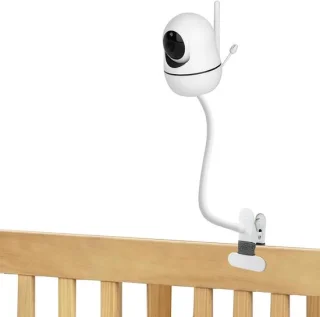 Babyfoonhouder clip zwart