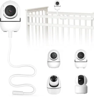 Babyfoonhouder – Flexibele camerabeugel – 360° draaibaar – Zonder gereedschap – 1/4 inch schroefdraad