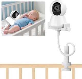 Babyfoonhouder klem 0,5 m zwart