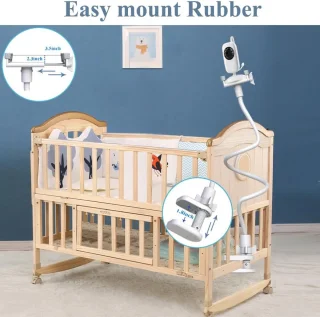 Babyfoonhouder met klem - camerahouder