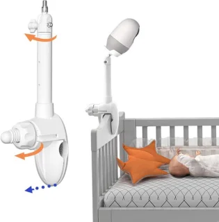 Babyfoonhouder monitor beugel wit