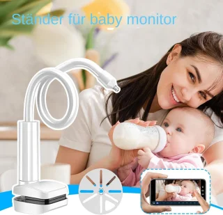 Babyfoonhouder - Monitorstandaard Kind - Babykamer Bewaken - Montage Zonder Boren - 15 m - Meerkleurig