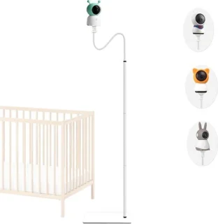 Babyfoonhouder vloerstandaard zwart, 95 tot 175 cm