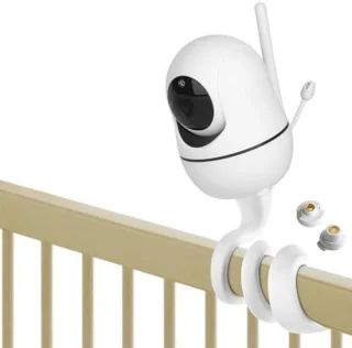 Babyfoonhouder voor babyfooncamera — wit