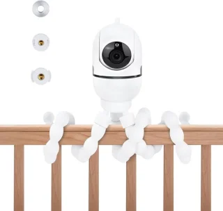 Babyfoonhouder Zwanenhals 78 inch Wit